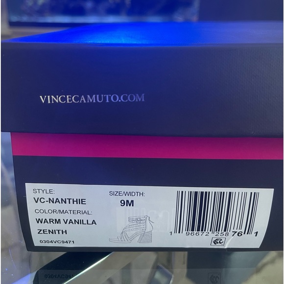 NIB Vince Camuto Nanthie Platform Women's Sandal in Warm Vanilla size 9 - Picture 3 of 10